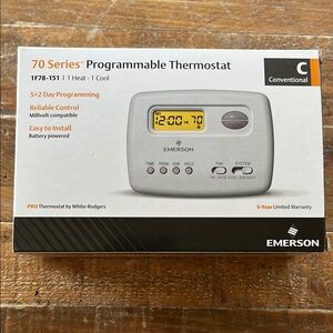 Emerson Gray Programmable Thermostat